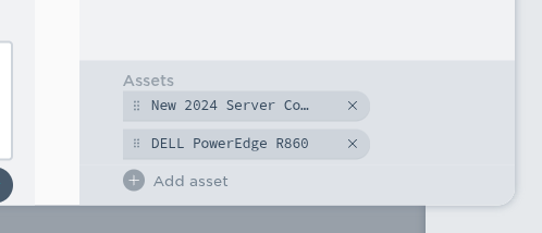 An image of assigning multiple Assets (Configuration Items) to a Job